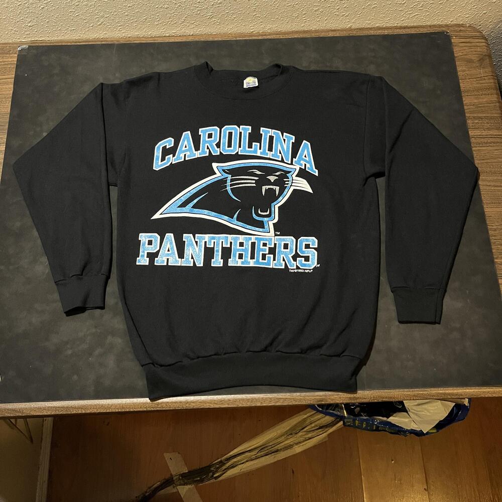 Vintage Carolina Panthers Sweater Mens XL NFL Football Crewneck Pullover 90s